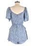 Lulus 100% Rayon Hearts Blue Romper Size M - photo 2