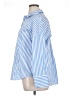 Zara Stripes Blue Long Sleeve Button-Down Shirt Size XL - photo 5