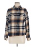 Sanctuary 100% Cotton Plaid Blue Long Sleeve Button-Down Shirt Size M - photo 1