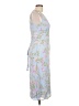 WAYF 100% Viscose Floral Blue Cocktail Dress Size S - photo 4