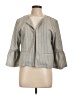 Cupcakes & Cashmere Stripes Gray Blazer Size L - photo 1