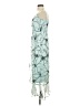 Unbranded 100% Polyester Graphic Teal Cocktail Dress Size 00 (petite) - photo 5