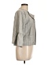 Cupcakes & Cashmere Stripes Gray Blazer Size L - photo 4
