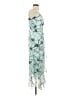 Unbranded 100% Polyester Graphic Teal Cocktail Dress Size 00 (petite) - photo 4