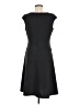 Chaps Solid Black Casual Dress Size 10 - photo 2