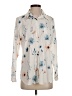 Unbranded Floral Ivory Long Sleeve Blouse Size S - photo 1