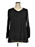 Zenana 100% Polyester Black Long Sleeve Blouse Size XL - photo 1