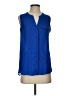Sami & JO 100% Polyester Blue Sleeveless Blouse Size S - photo 1