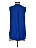 Sami & JO 100% Polyester Blue Sleeveless Blouse Size S - photo 2