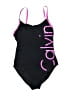 Calvin Klein Graphic Black One Piece Swimsuit Size 10 - photo 1
