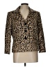 Suit Studio Animal Print Gold Blazer Size 12 - photo 1