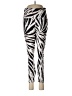 Fabletics Animal Print Graphic Tie-dye Tropical Zebra Print Ivory Silver Active Pants Size 28 waist (estimated) - photo 1