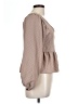 Shein 100% Polyester Tan Long Sleeve Blouse Size L - photo 4