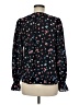 Joie 100% Polyester Black Long Sleeve Blouse Size M - photo 2