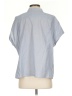 Community 100% Cotton Blue Short Sleeve Blouse Size 2 - photo 2