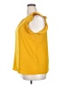 Halogen 100% Polyester Yellow Short Sleeve Blouse Size XXL - photo 5