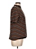 AK Anne Klein Stripes Brown Short Sleeve Turtleneck Size L - photo 4