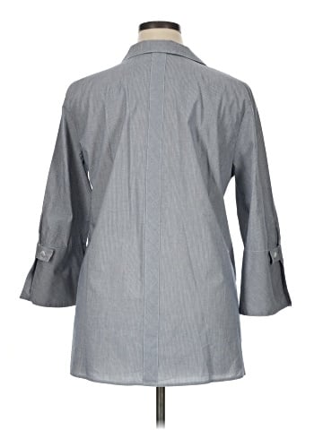 Jones New York 3/4 Sleeve Button-Down Shirt (view 2)