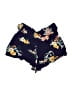 Charlotte Russe 100% Rayon Floral Blue Shorts Size S - photo 2