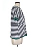 Unbranded 100% Polyester Stripes Teal Short Sleeve T-Shirt Size L - photo 4