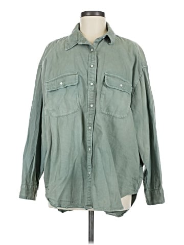 Aerie Long Sleeve Button-Down Shirt (view 1)