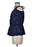 Glam 100% Polyester Blue Sleeveless Blouse Size M - photo 5