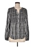 Pale Sky 100% Rayon Gray Long Sleeve Blouse Size M - photo 1