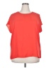 Halogen 100% Polyester Orange Short Sleeve Top Size XXL - photo 1