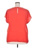 Halogen 100% Polyester Orange Short Sleeve Top Size XXL - photo 2