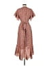 Max Studio Floral Brown Casual Dress Size M - photo 2