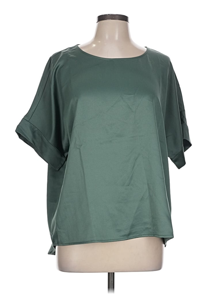 Vero Moda Short Sleeve Blouse In Green