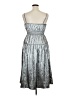 Old Navy 100% Polyester Metallic Silver Cocktail Dress Size L - photo 2
