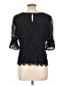Bisou Bisou Black 3/4 Sleeve Top Size L - photo 2