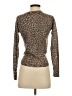 Olivaceous Animal Print Brown Turtleneck Sweater Size XS - photo 2