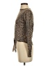 Olivaceous Animal Print Brown Turtleneck Sweater Size XS - photo 5
