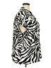Lane Bryant 100% Polyester Animal Print Ivory Short Sleeve Blouse Size 18 - photo 4