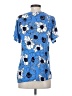 Croft & Barrow Blue Short Sleeve Blouse Size S - photo 2