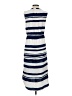 Octavia 100% Polyester Stripes Blue Casual Dress Size S - photo 2