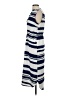 Octavia 100% Polyester Stripes Blue Casual Dress Size S - photo 5