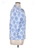 J. McLaughlin Floral Blue 3/4 Sleeve Button-Down Shirt Size XL - photo 4