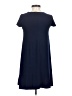 Planet Gold Solid Blue Casual Dress Size XS - photo 2