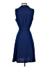 DKNY 100% Polyester Solid Blue Casual Dress Size 4 - photo 2