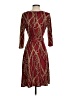 AB Studio Paisley Burgundy Cocktail Dress Size S - photo 2