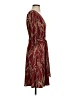 AB Studio Paisley Burgundy Cocktail Dress Size S - photo 4