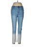 Women With Control Color Block Ombre Tie-dye Blue Jeans Size 12 - photo 1