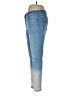 Women With Control Color Block Ombre Tie-dye Blue Jeans Size 12 - photo 5