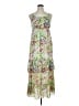 Old Navy 100% Polyester Floral Green Casual Dress Size L - photo 1