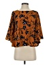 ISLA MAUDE 100% Polyester Brown 3/4 Sleeve Blouse Size XS - photo 1