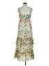 Old Navy 100% Polyester Floral Green Casual Dress Size L - photo 2