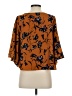 ISLA MAUDE 100% Polyester Brown 3/4 Sleeve Blouse Size XS - photo 2